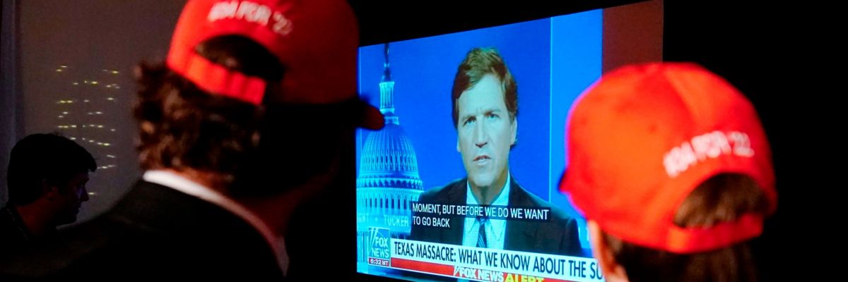 Карлсон, який говорив на Fox News